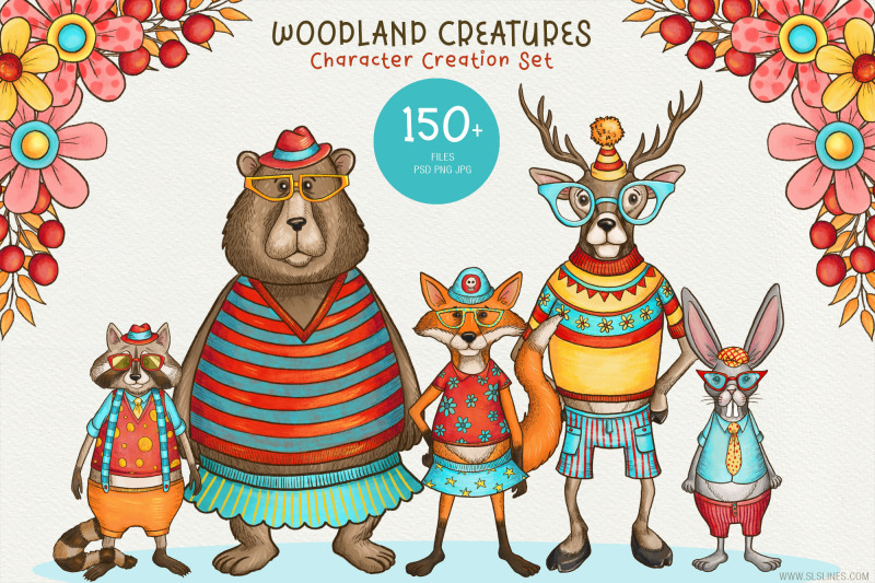 woodland-creatures-character-creator-set