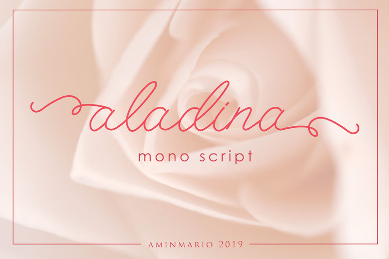 aladina-cute-monoline-script