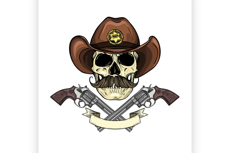 color-skull-with-cowboy