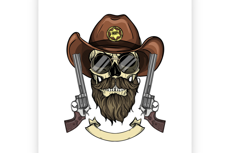 color-skull-with-cowboy
