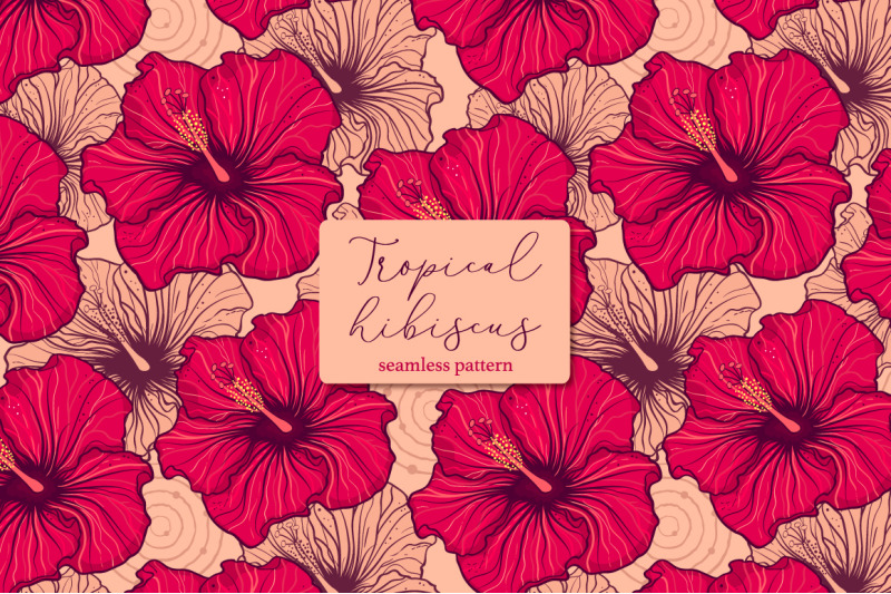 tropical-hibiscus-seamless-pattern