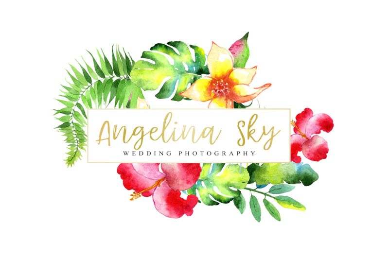 logo-with-bright-tropical-flowers-watercolor-png