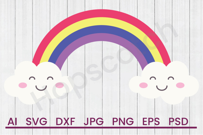 happy-rainbow-svg-file-dxf-file