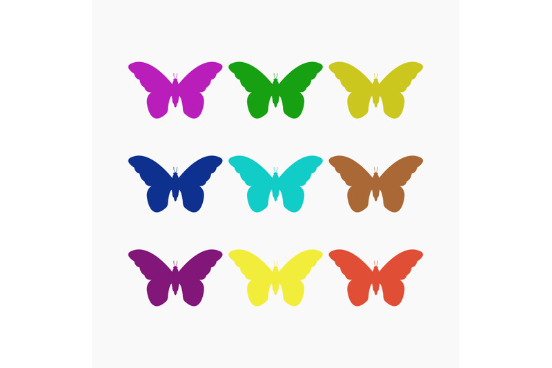 set-of-butterflies