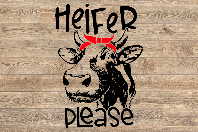 Heifer Please Svg File Cow Svg Bandana Heifer Svg Bandana 1381s By Hamhamart Thehungryjpeg Com