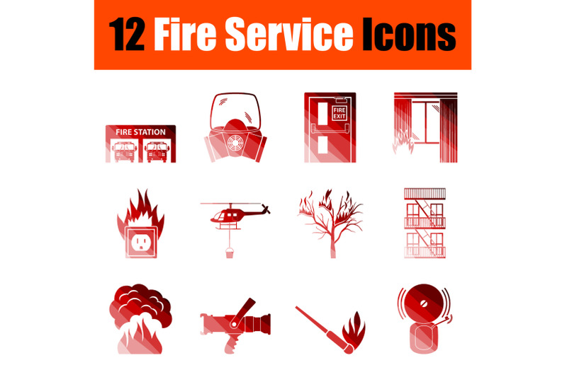 fire-service-icon-set