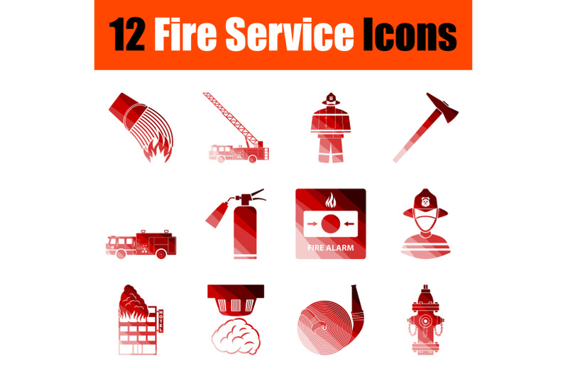 fire-service-icon-set