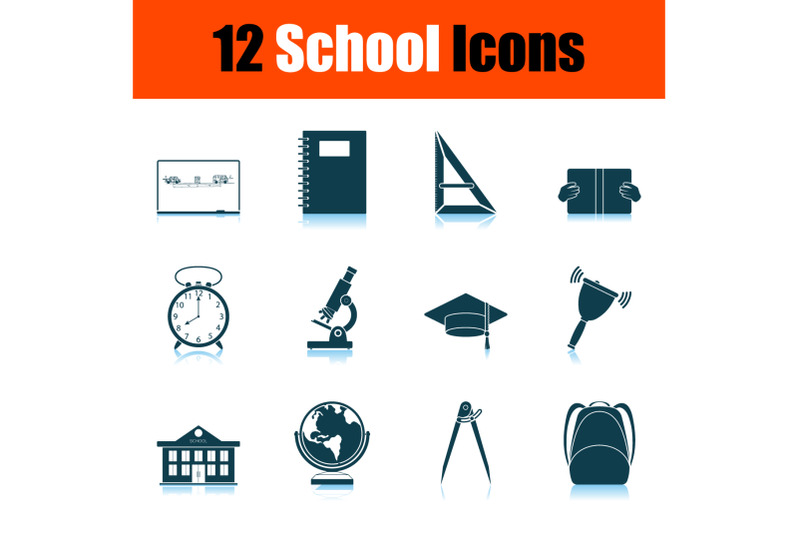 school-icon-set