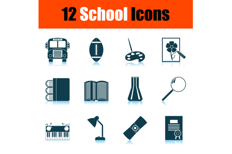 school-icon-set