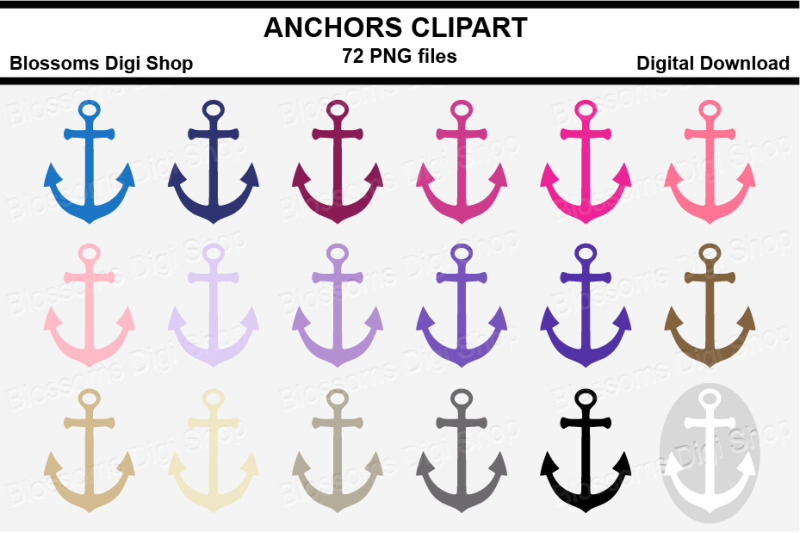 anchor-clipart-multi-colours-72-png-files