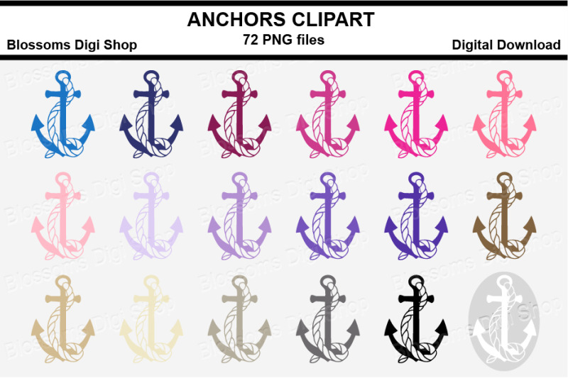 anchor-clipart-multi-colours-72-png-files