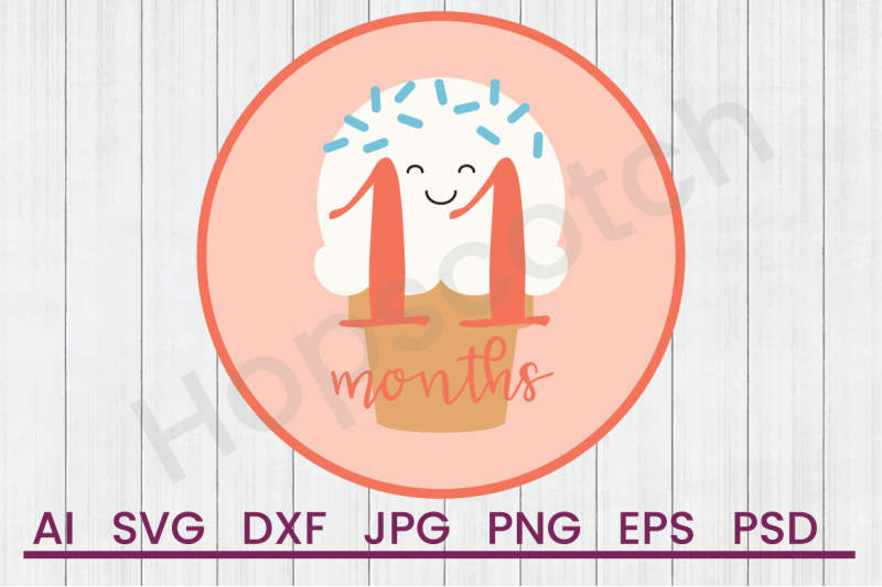 eleven-months-svg-file-dxf-file