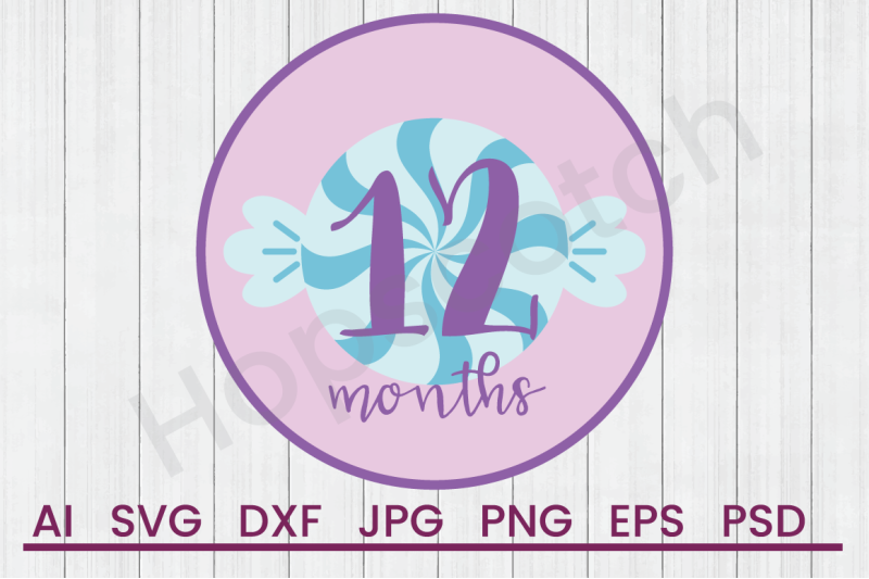 twelve-months-svg-file-dxf-file