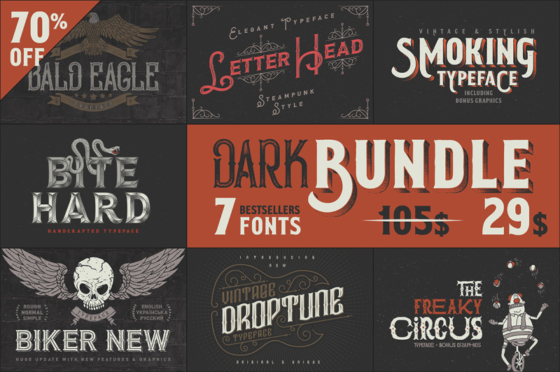 dark-bundle-7-bestseller-fonts
