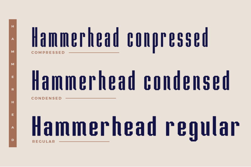 hammerhead-typeface-font
