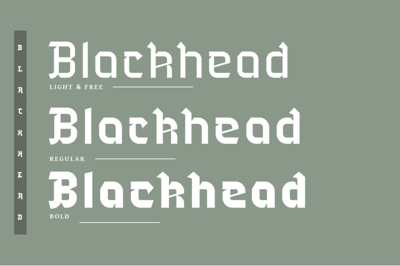 blackhead-typeface-font