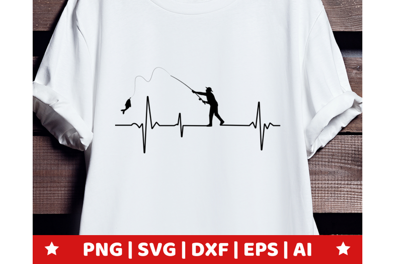 Free Free 226 Fishing Heartbeat Svg SVG PNG EPS DXF File