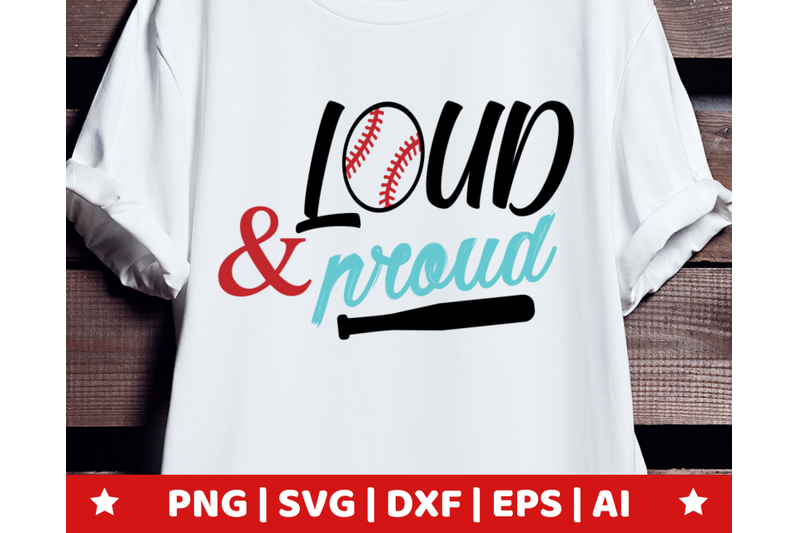 loud-and-proud-svg-loud-and-proud-clipart-baseball-vector