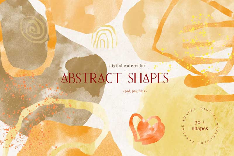 abstract-digital-watercolour-shapes-creative-graphic-set