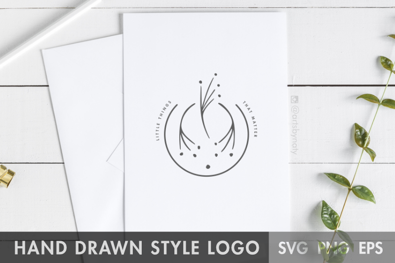premade-floral-logo-little-things-that-matter