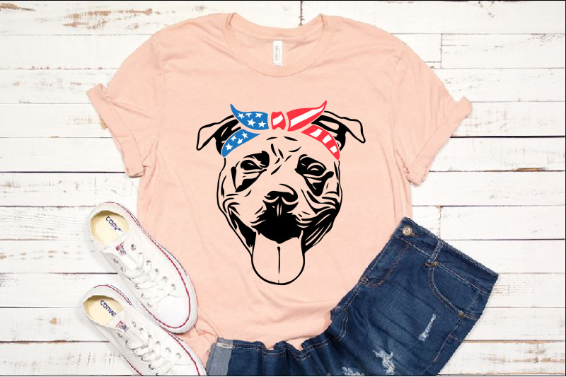 pit-bull-usa-bandana-united-states-flag-patriotic-puppy-pitbull-1393s