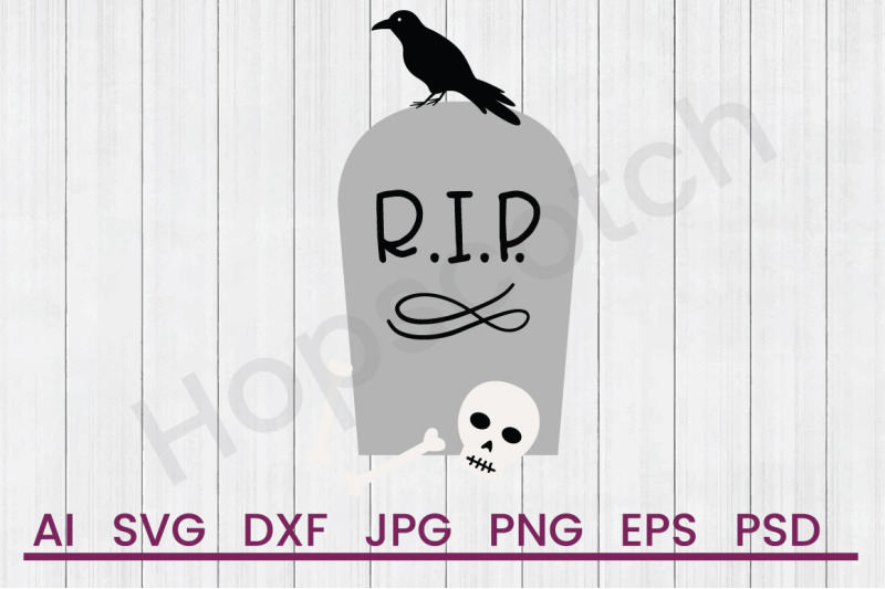 rip-headstone-svg-file-dxf-file