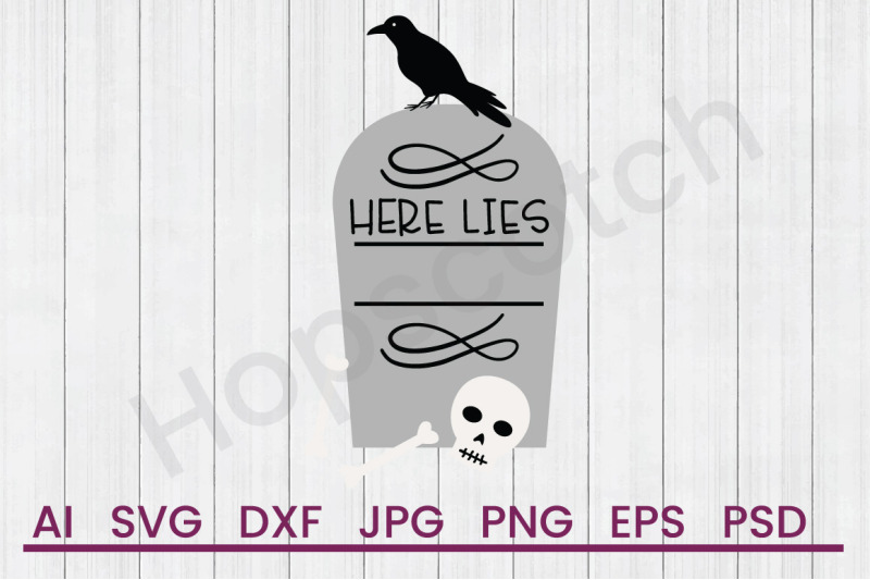here-lies-svg-file-dxf-file