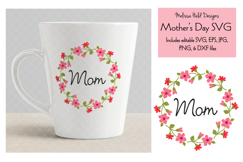 mothers-day-graphic-with-floral-wreath