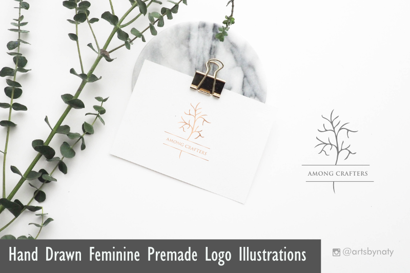 hand-drawn-feminine-premade-logo-illustrations