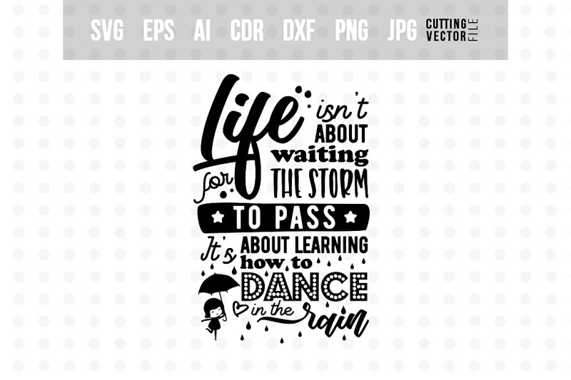 dance-in-the-rain-vector-typography-design