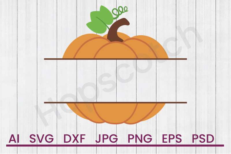pumpkin-split-frame-svg-file-dxf-file