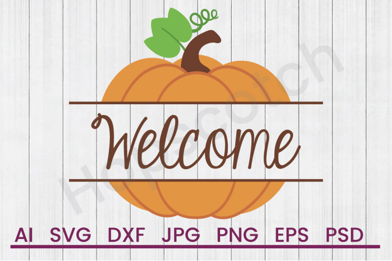 welcome-pumpkin-svg-file-dxf-file