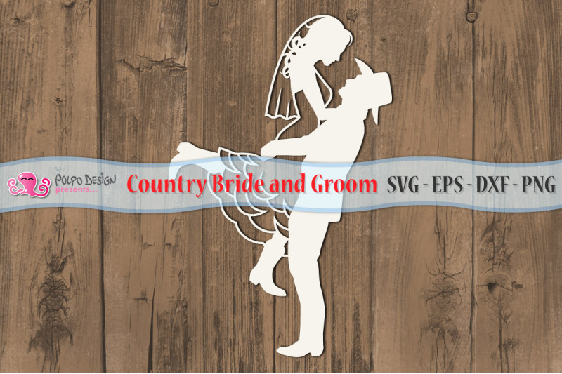 country-bride-and-groom-svg