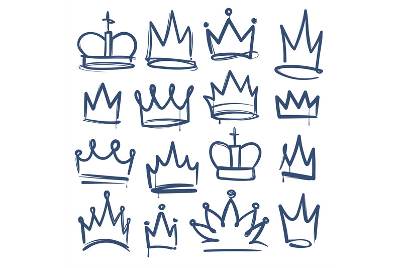 doodle-crown-kingdom-tiaras-crowns-king-queen-corona-princess-diadem