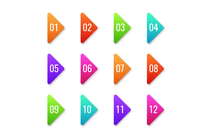 arrow-bullet-point-colorful-baler-bullets-template-direction-shape-ma