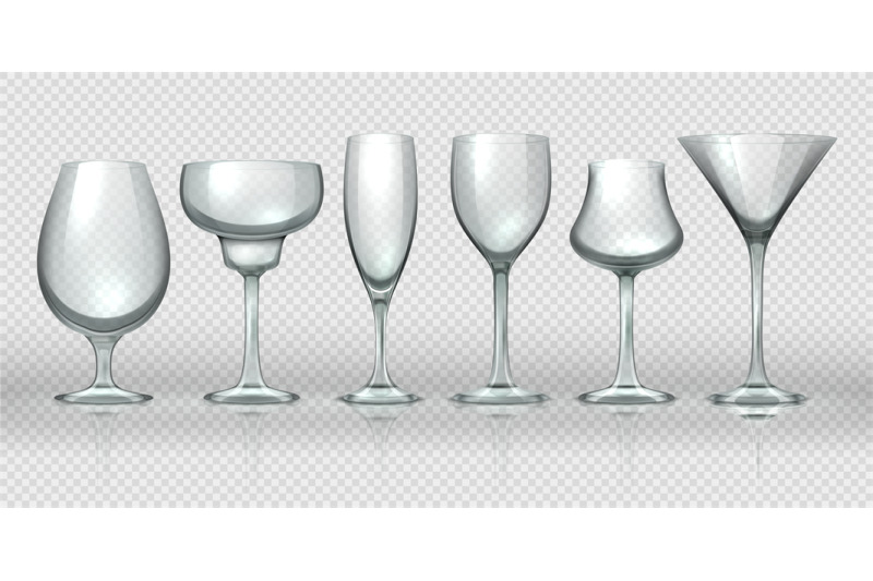 realistic-glass-cups-empty-transparent-champagne-cocktail-wine-glasse