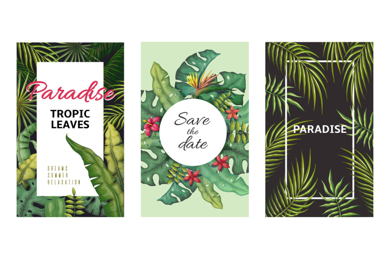 tropical-leaves-posters-jungle-plants-summer-flyers-banana-palm-leaf