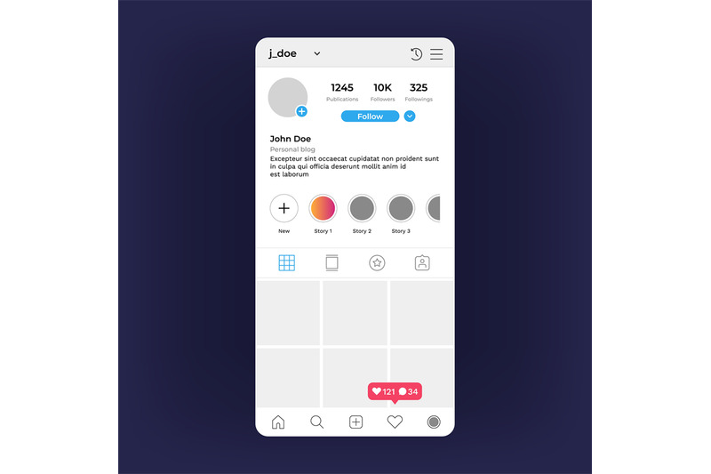 insta-profile-interface-social-media-personal-screen-mobile-applicat