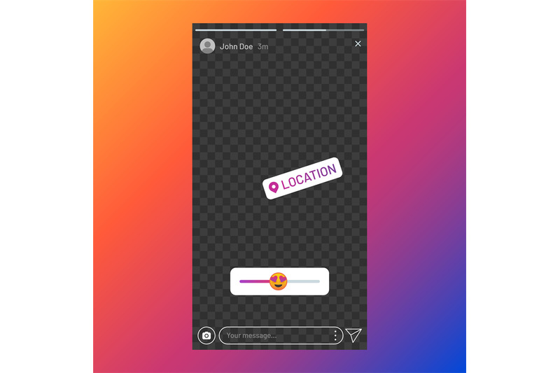 Instagram stories interface. Poll element in social media, stories UI By SpicyTruffel ...