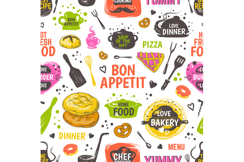 doodle-food-pattern-menu-seamless-background-vector-hand-drawn-resta