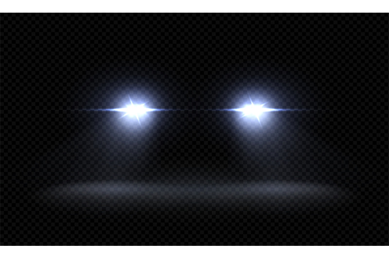 realistic-car-headlights-train-front-light-beams-transparent-bright