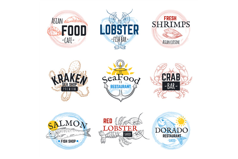 seafood-sketch-logos-vintage-hand-drawn-marine-labels-salmon-tuna-sq