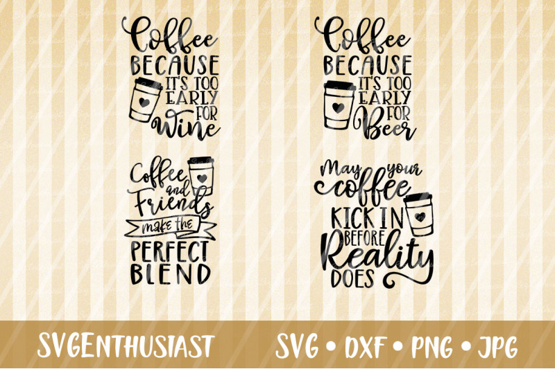 Download Coffee Sayings SVG, Coffee SVG By SVGEnthusiast | TheHungryJPEG.com