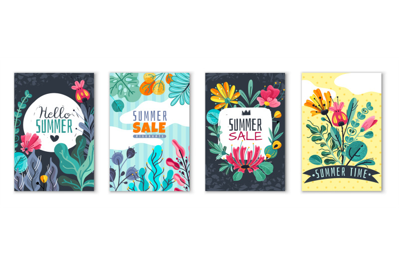 abstract-floral-posters-spring-summer-flower-garden-banner-cover-card