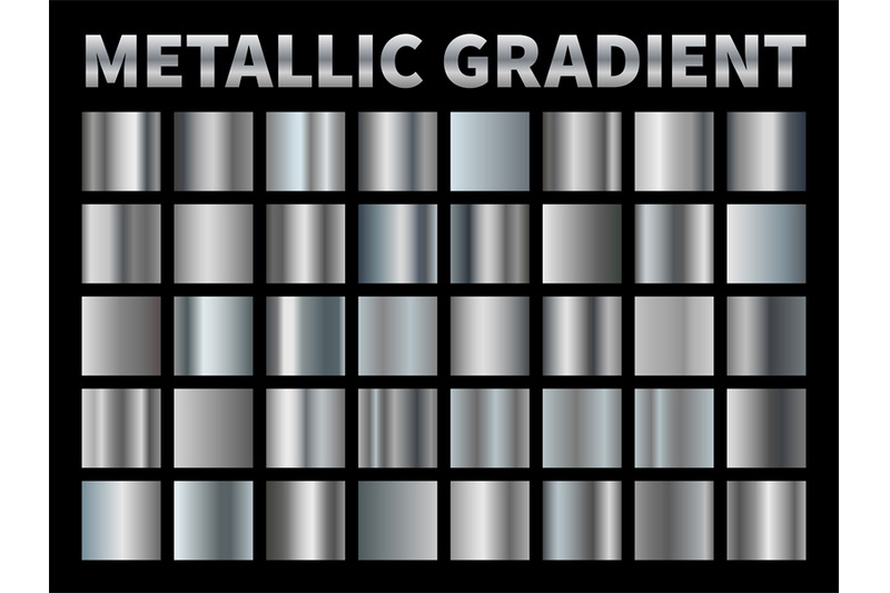 metallic-gradients-silver-foil-grey-shiny-metal-gradient-border-ribb