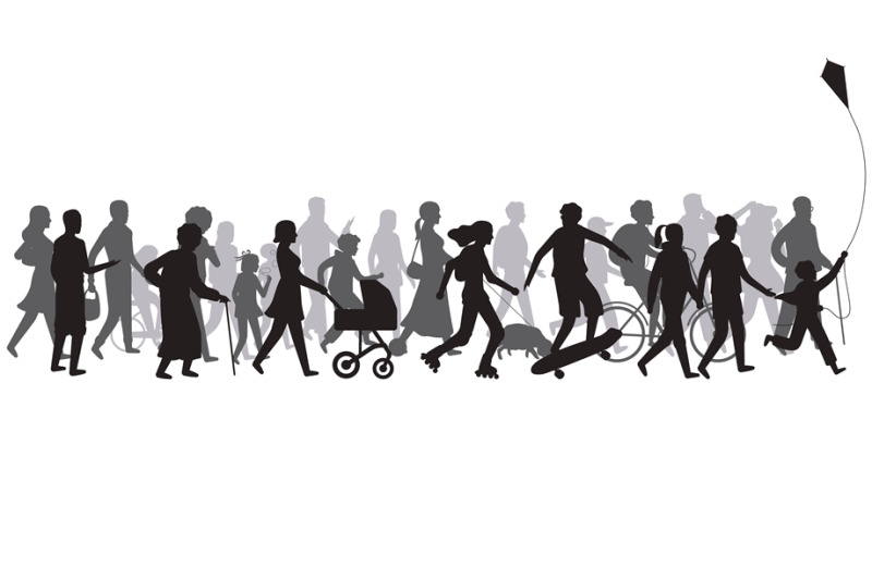 people-crowd-silhouette-group-of-person-with-shadows-walk-family-and
