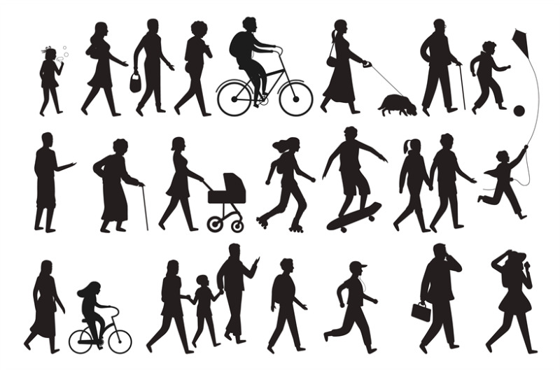 walking-persons-silhouette-group-people-young-woman-lady-and-child-wa