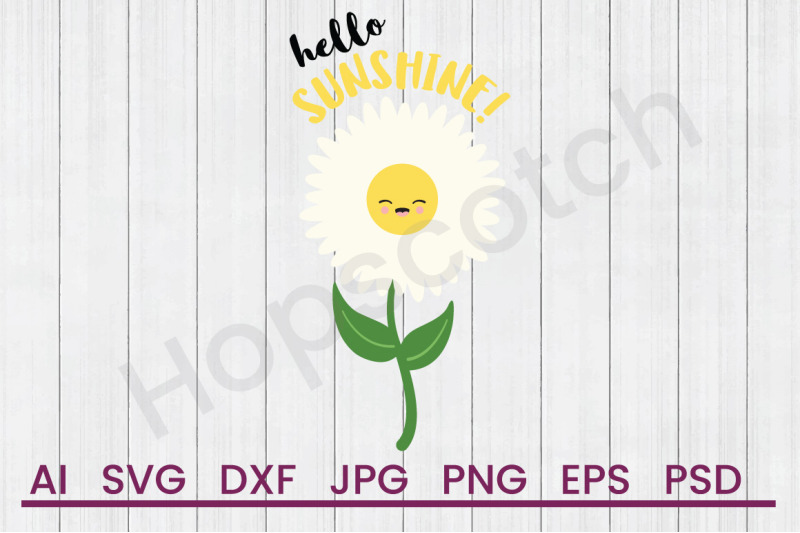 hello-sunshine-svg-file-dxf-file