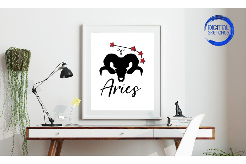 aries-zodiac-print-printable-zodiac-poster-printable-wall-art
