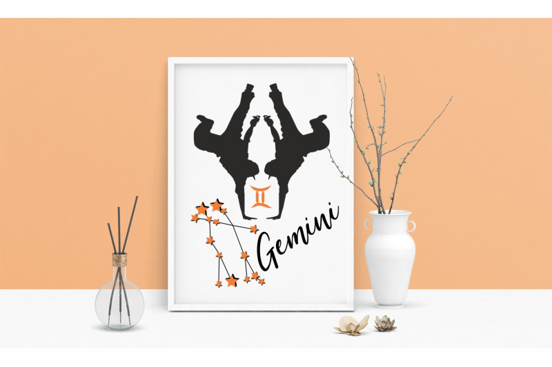 gemini-zodiac-print-gemini-wall-art-beautiful-gemini-art-print